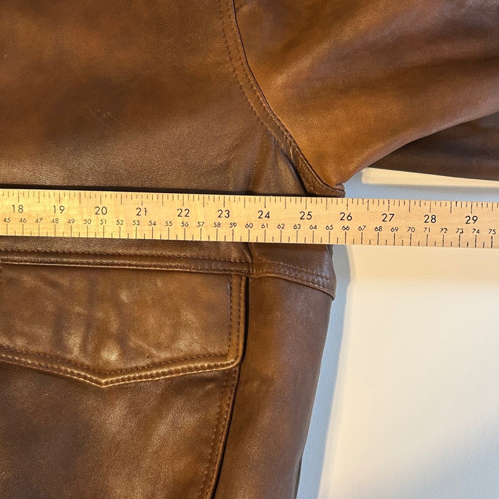 Canyon Outback Brown Leather Jacket Mens XL Western Oversized - Picture 7 of 10